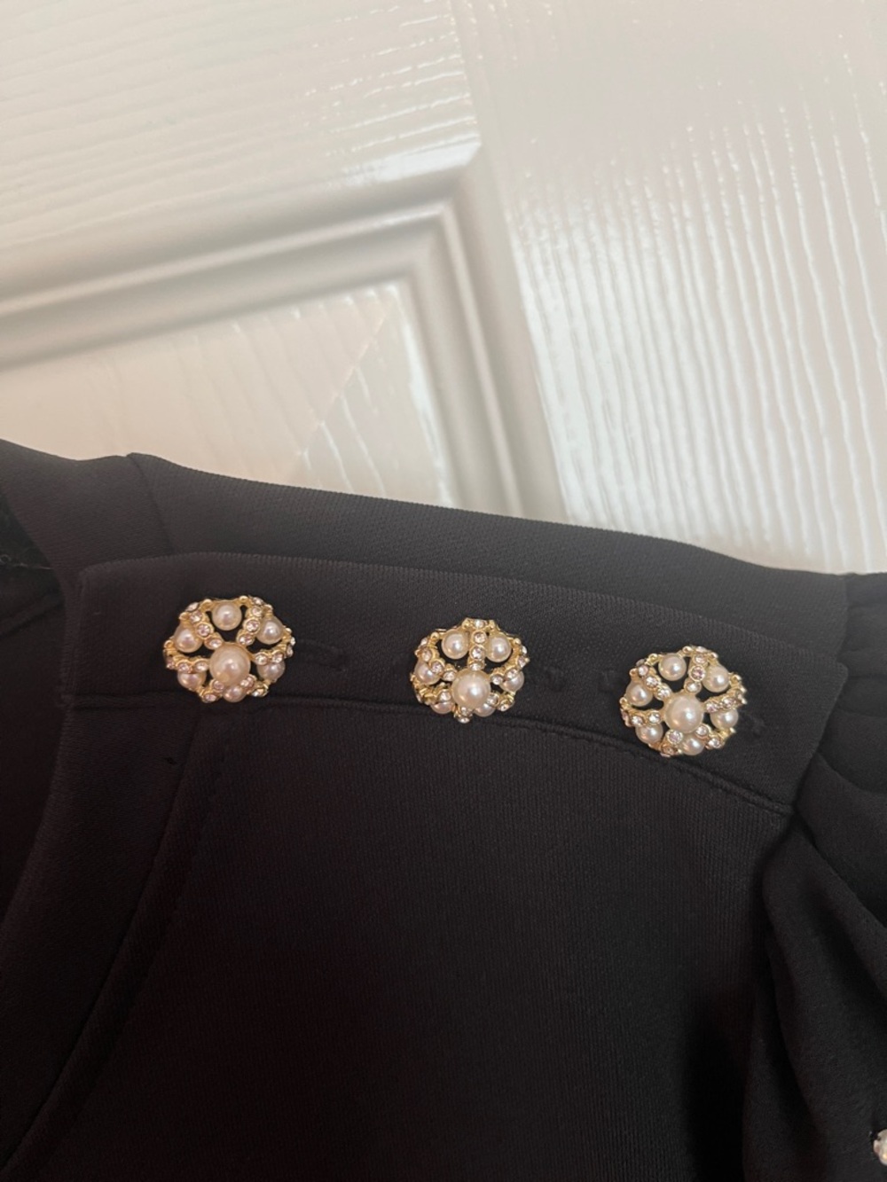 NWT Karl Lagerfeld Bedazzled Blouse - Picture 3 of 9